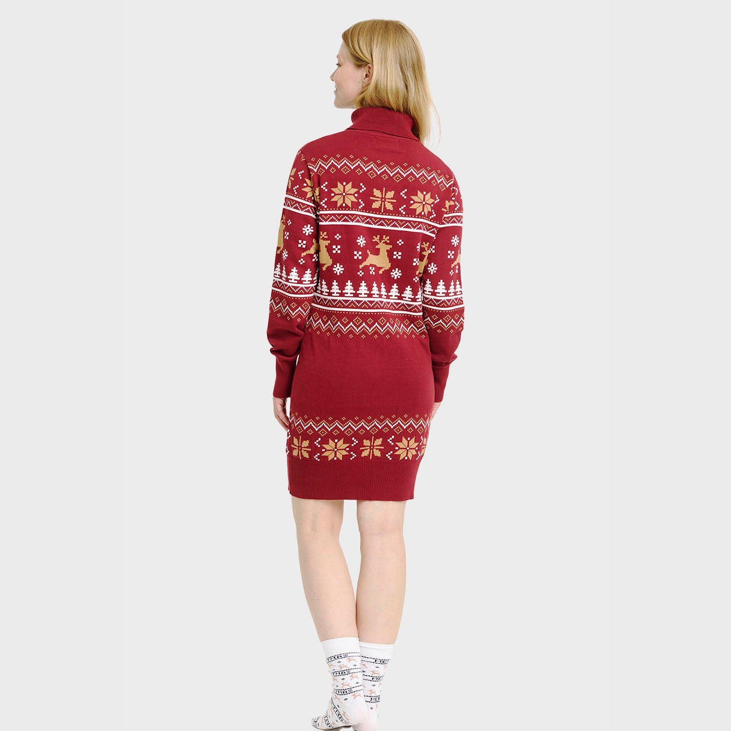 Julekjole med turtleneck – Dame